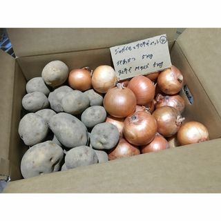 北海道産　ジャガイモとタマネギのセット④　10kg　農家直送(野菜)