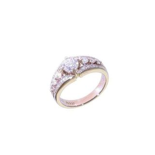 <br>◎PT900ダイヤリング0.62/0.30ct/#9.5/リング/Aランク/59【中古】(リング(指輪))