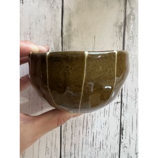 ぽってり十草ブラウン丸茶碗 2個 和食器 美濃焼 オシャレ カフェ風(食器)