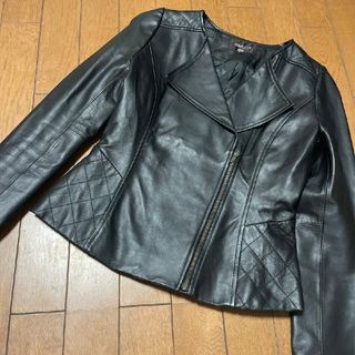 JUSGLITTY - 美品 JUSGLITTY フェイクムートンライダース 2 グレージュ