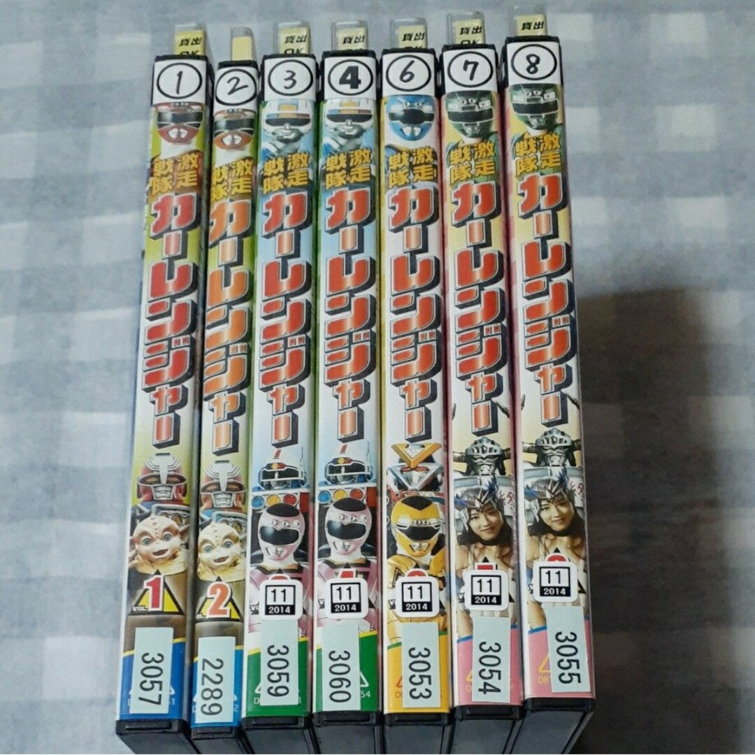 激走戦隊カーレンジャー (全8巻 ※5巻抜け) レンタル使用DVD | フリマアプリ ラクマ