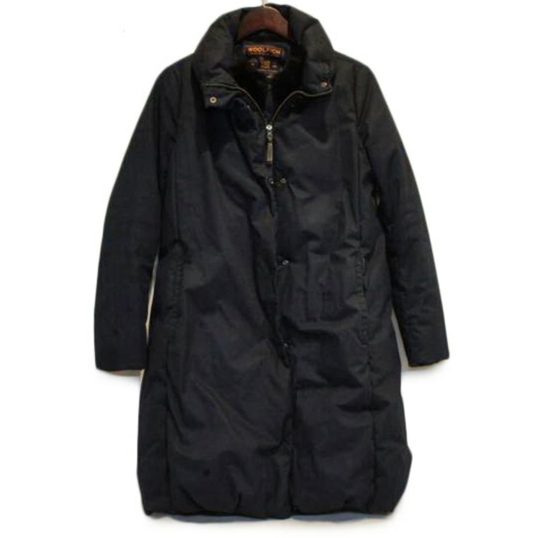 極美品 WOOLRICH ウールリッチ ロング コート ラビット ファー 黒