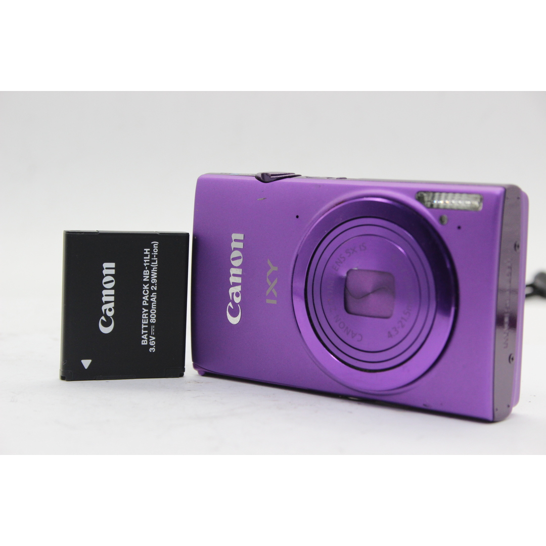 【返品保証】 キャノン Canon IXY 430F パープル 5x IS バッテリー付き コンパクトデジタルカメラ  s4846当店での3つサービス