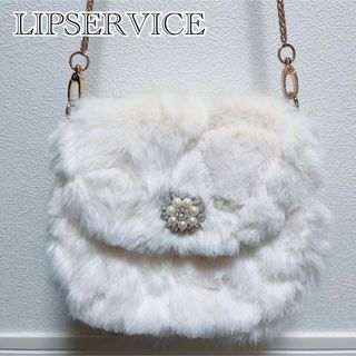 リップサービス(LIP SERVICE)の【未使用】LIPSERVICE ビジュー ファー バッグ ショルダーバッグ (ショルダーバッグ)