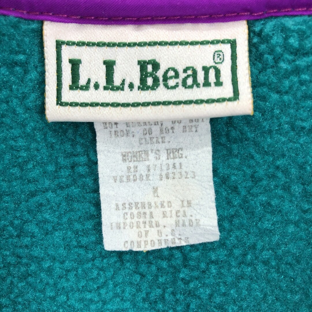 L.L.Bean(エルエルビーン)の古着 70~80年代 エルエルビーン L.L.Bean ハーフスナップ フリースプルオーバー レディースM ヴィンテージ /eaa407013 レディースのジャケット/アウター(その他)の商品写真