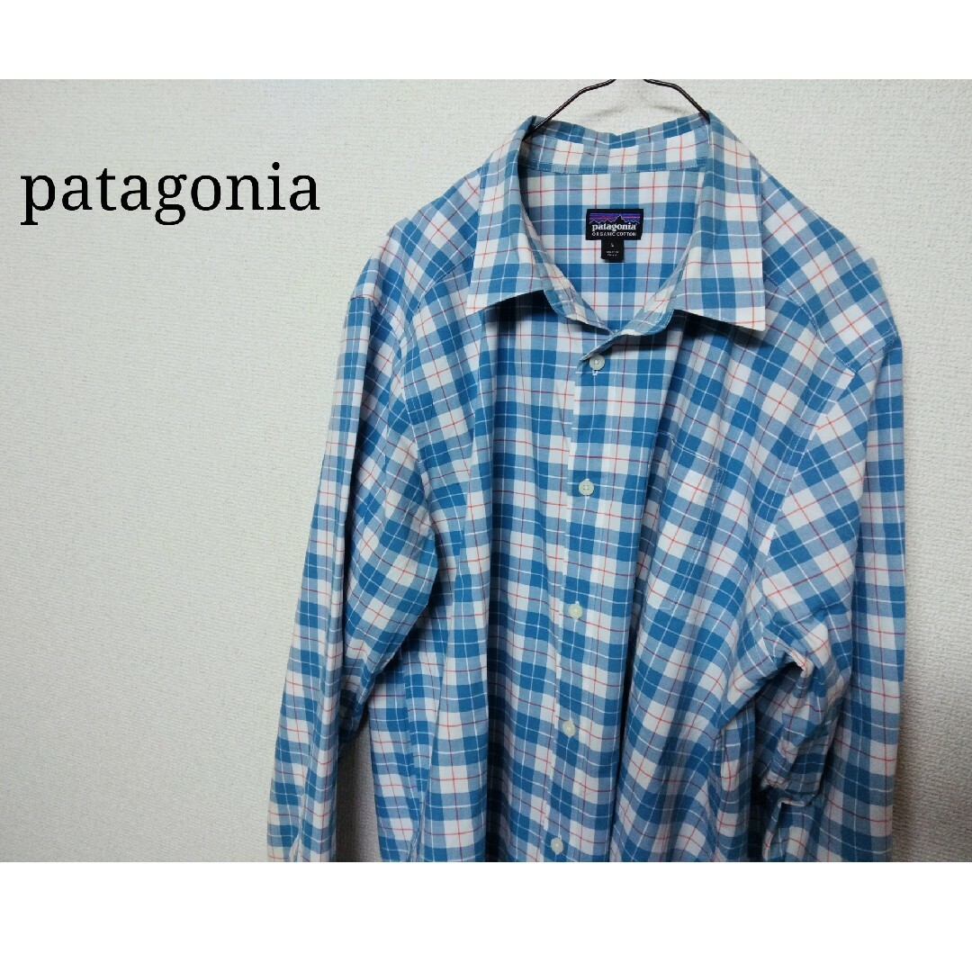 patagonia(パタゴニア)のパタゴニア　チェックシャツ　ブルー メンズのトップス(シャツ)の商品写真