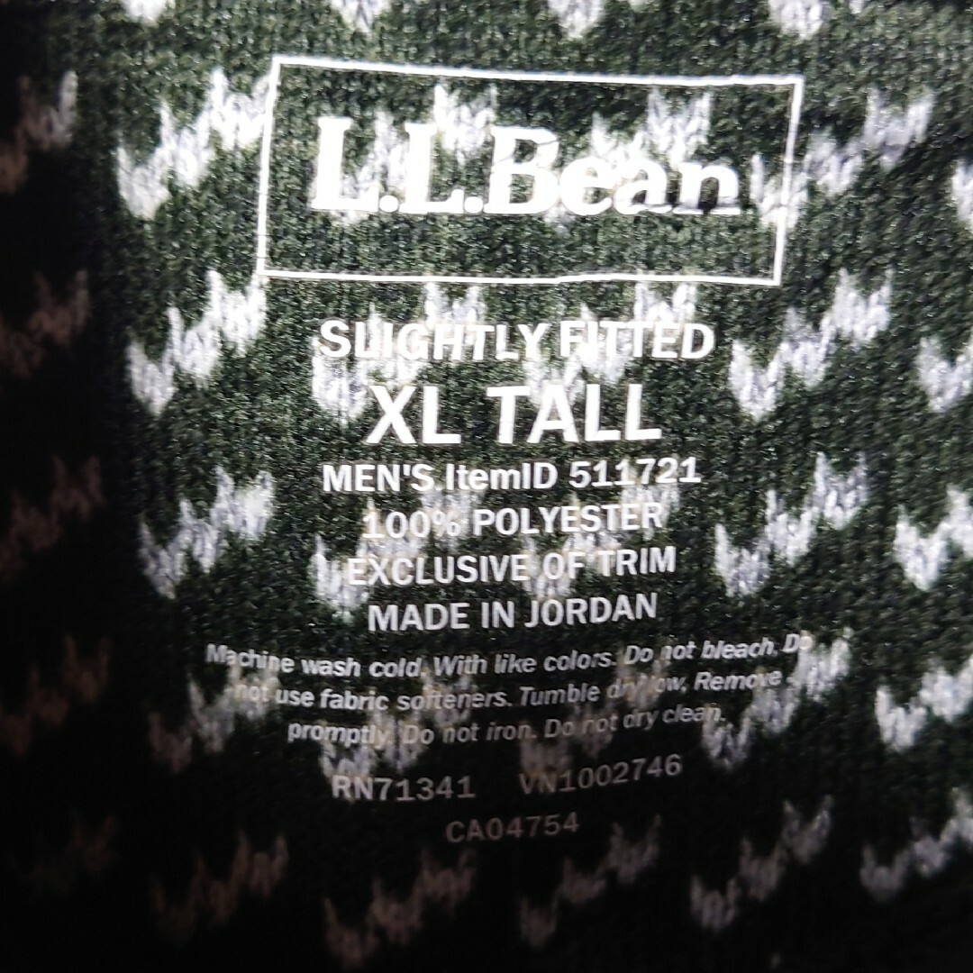 L.L.Bean(エルエルビーン)の【L.L.Bean】バーズアイ ハーフボタン フリースジャケット S-205 メンズのジャケット/アウター(その他)の商品写真