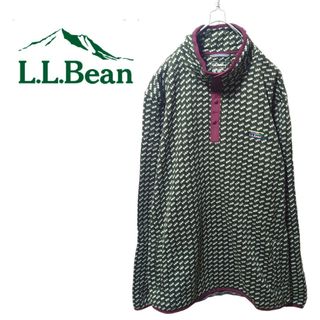 エルエルビーン(L.L.Bean)の【L.L.Bean】バーズアイ ハーフボタン フリースジャケット S-205(その他)