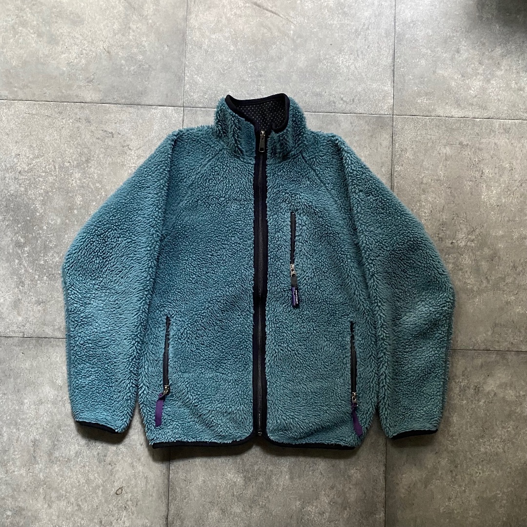 patagonia(パタゴニア)の90s パタゴニア フリースジャケット USA製 XS グリーン メンズのジャケット/アウター(ブルゾン)の商品写真