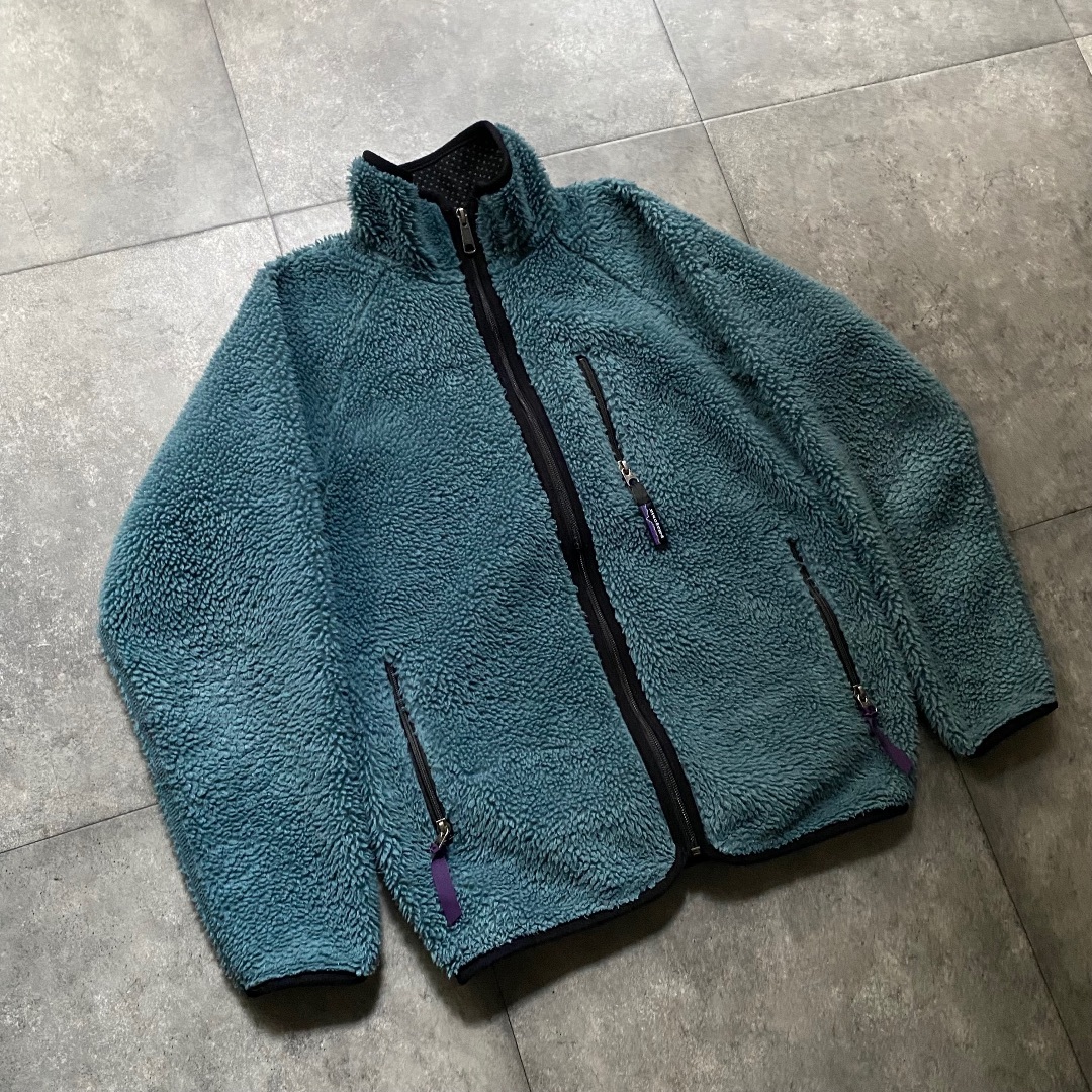 patagonia(パタゴニア)の90s パタゴニア フリースジャケット USA製 XS グリーン メンズのジャケット/アウター(ブルゾン)の商品写真