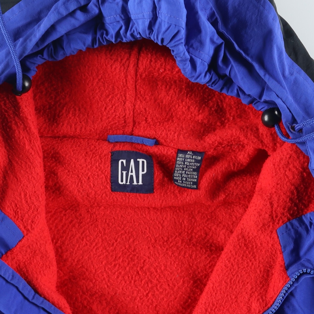 GAP(ギャップ)の古着 90年代 ギャップ GAP オールドギャップ Alpine LT SERIES アノラックパーカー メンズXL ヴィンテージ /eaa397138 メンズのジャケット/アウター(ナイロンジャケット)の商品写真