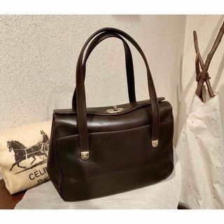 セリーヌ(celine)のOLD CELINE セリーヌ マカダム 総革 ヴィンテージ ハンドバッグ(ハンドバッグ)