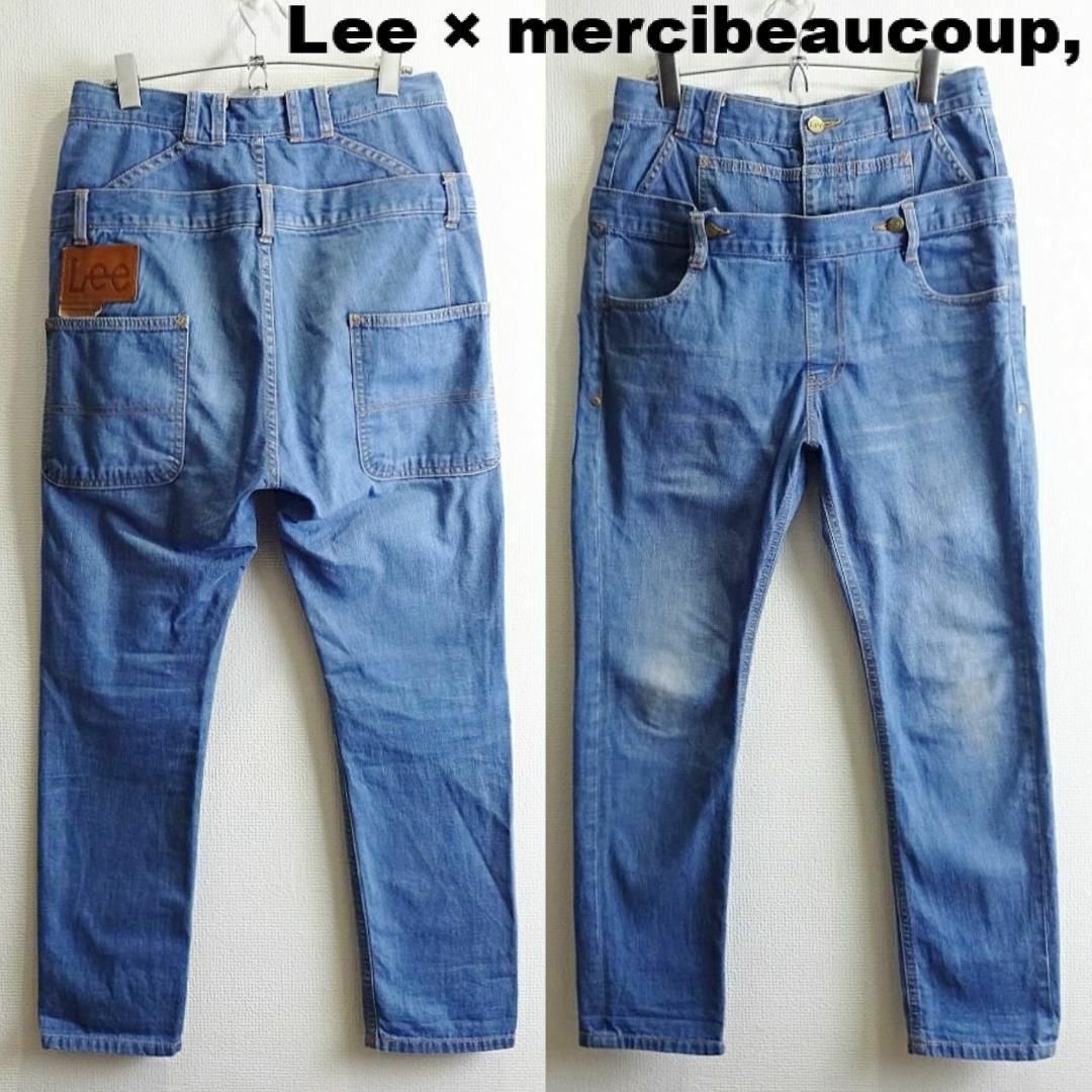 匿名発送　美品　mercibeaucoup,×Lee コラボ　サルエルデニム　Mメンズ