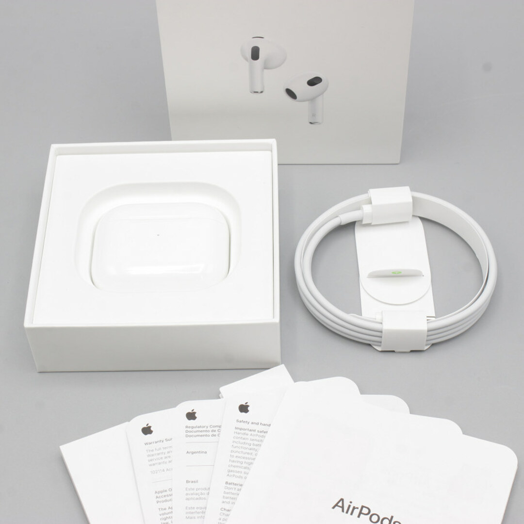販売数激少 【美品】Apple AirPods 第3世代 MME73J/A ワイヤレス