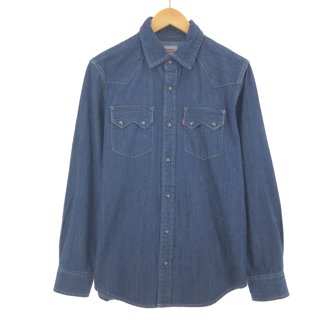 63cm商品名リーバイス Levi's 長袖 デニム ウエスタンシャツ メンズS /eaa405950