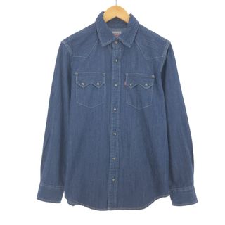 リーバイス(Levi's)の古着 リーバイス Levi's 長袖 デニム ウエスタンシャツ メンズS /eaa405950(シャツ)