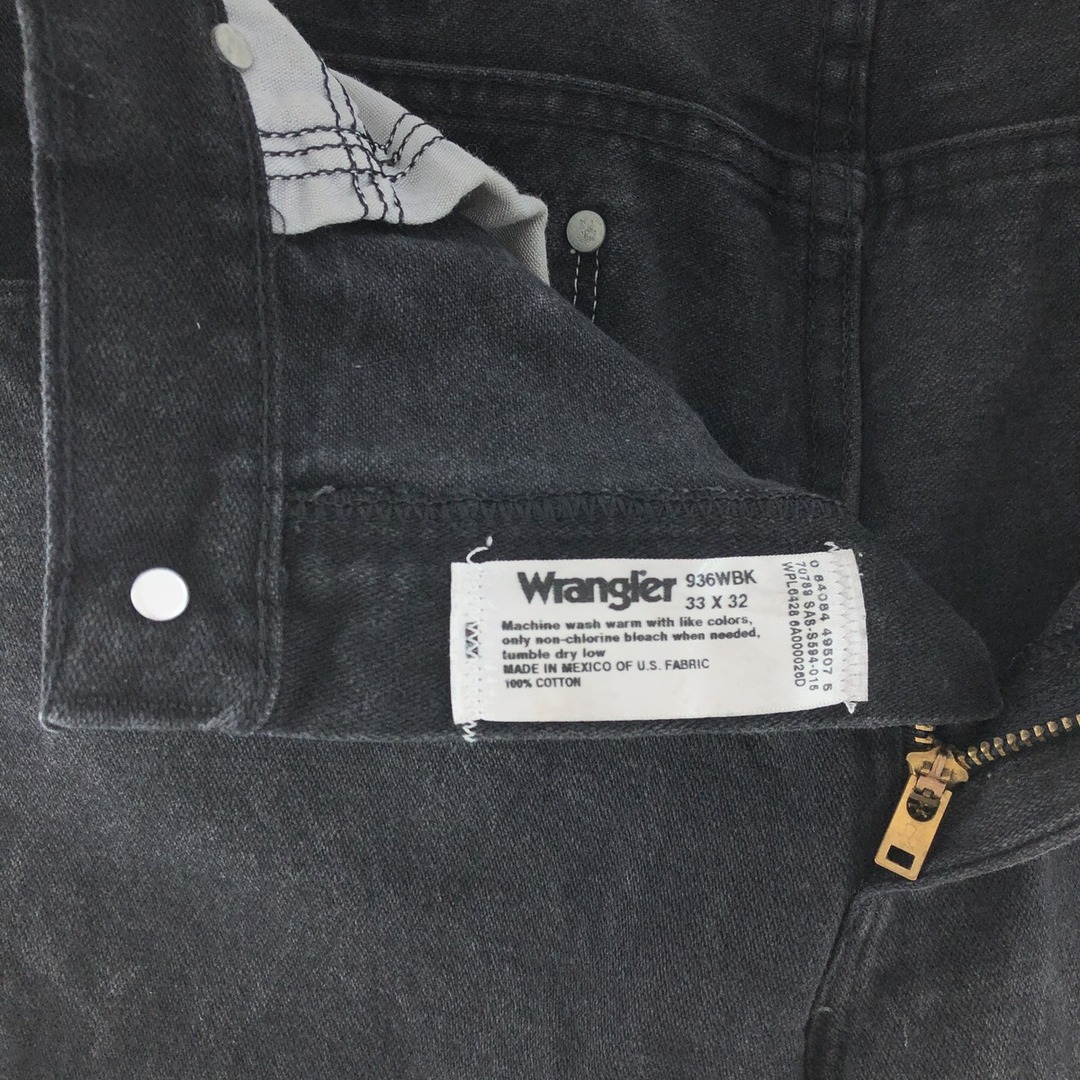 Wrangler(ラングラー)の古着 ラングラー Wrangler ブラックデニムパンツ メンズw33 /taa003802 メンズのパンツ(デニム/ジーンズ)の商品写真