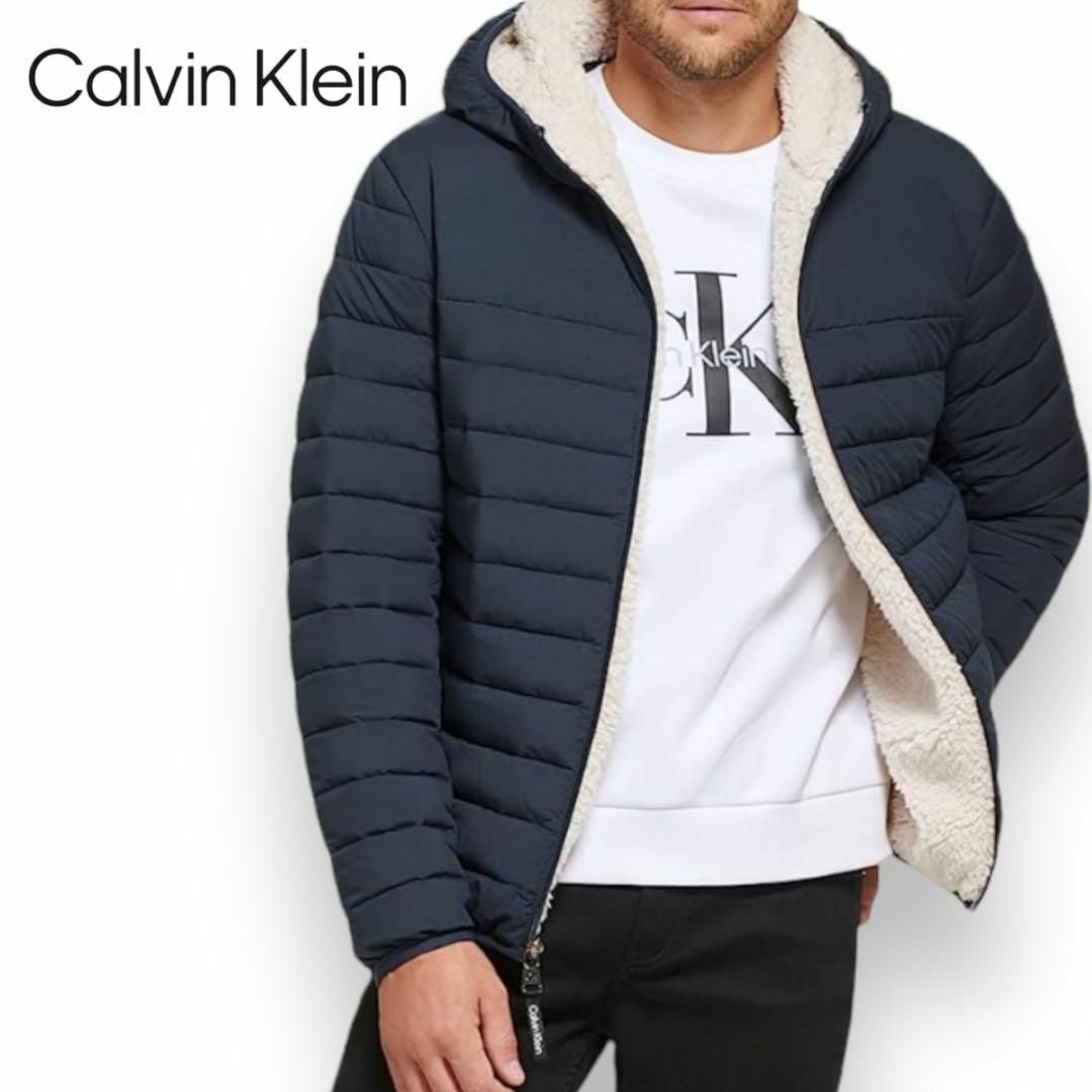 ジャンパー新品 Calvin Klein カルバンクライン 中綿ダウンジャケット ネイビー
