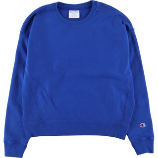 チャンピオン(Champion)の古着 チャンピオン Champion リバースウィーブ 復刻 単色タグ 無地 ブランクスウェットシャツ トレーナー レディースL /eaa405913(トレーナー/スウェット)