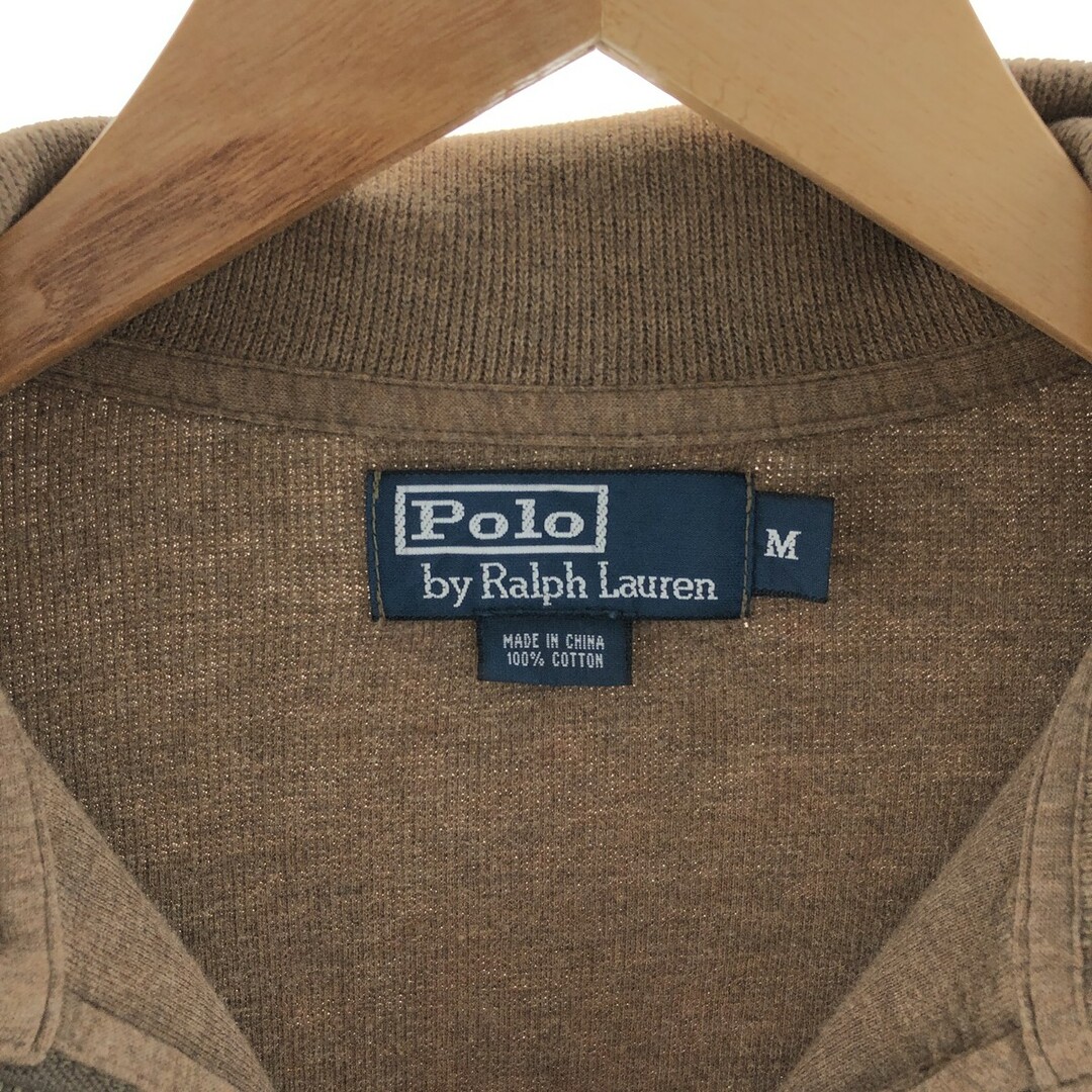 Ralph Lauren(ラルフローレン)の古着 ラルフローレン Ralph Lauren POLO by Ralph Lauren コットンニットハーフジップセーター メンズM /eaa380861 メンズのトップス(ニット/セーター)の商品写真