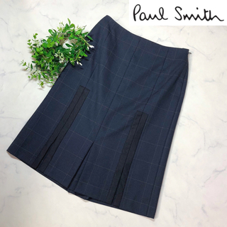 ポールスミス(Paul Smith)のポールスミスブラックのタイトスカートスリットデザイン38(ひざ丈スカート)