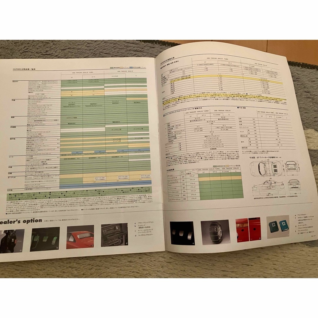 希少　トヨタ MR2 カタログ　絶版車　当時物　TOYOTA E-SW20 自動車/バイクの自動車(カタログ/マニュアル)の商品写真