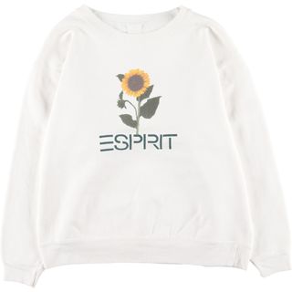 エスプリ(Esprit)の古着 ESPRIT ロゴスウェットシャツ トレーナー レディースL /eaa405908(トレーナー/スウェット)