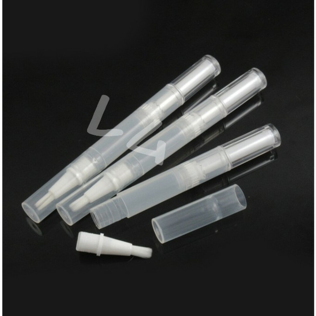2本セット　シンプル　ツイストペン　詰替　2.5ml　半透明　容器　人気 コスメ/美容のネイル(ネイルケア)の商品写真