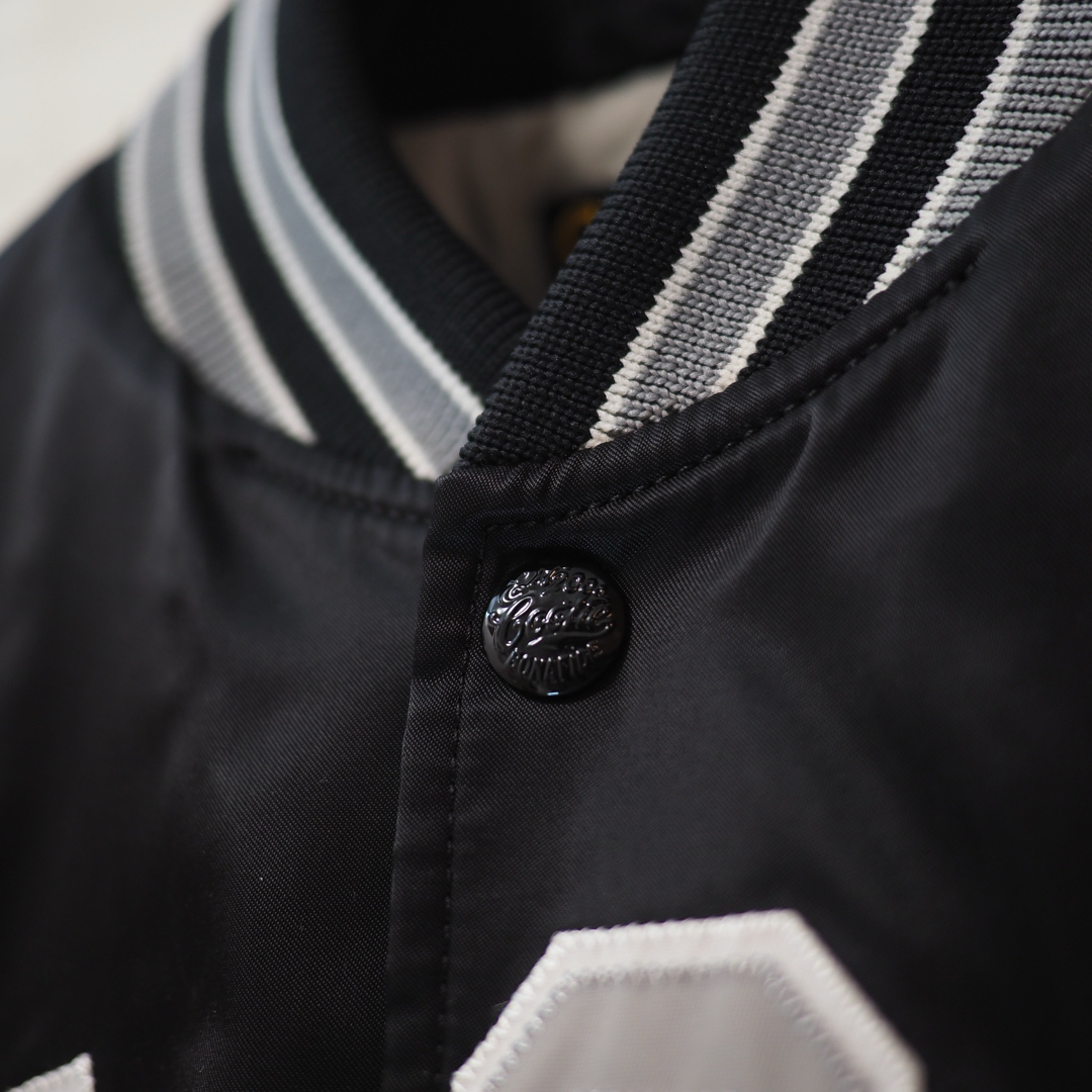 COOTIE(クーティー)のCOOTIE 16AW Ballgame Satin Jacket -Blk/L メンズのジャケット/アウター(スタジャン)の商品写真