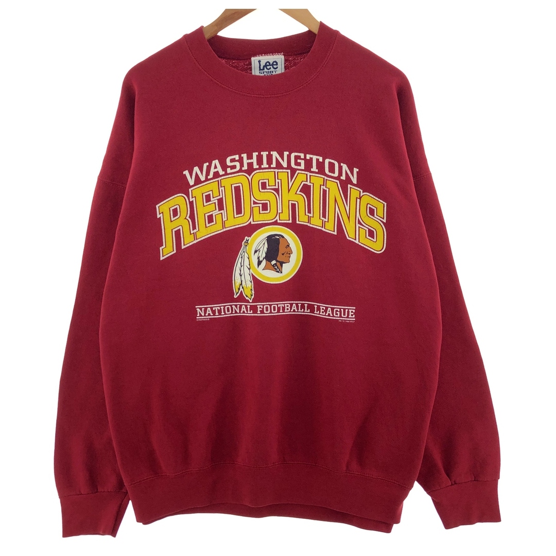 Lee(リー)の古着 90年代 リー Lee SPORT NFL WASHINGTON REDSKINS ワシントンレッドスキンズ プリントスウェットシャツ トレーナー USA製 メンズXXL ヴィンテージ /eaa380406 メンズのトップス(スウェット)の商品写真