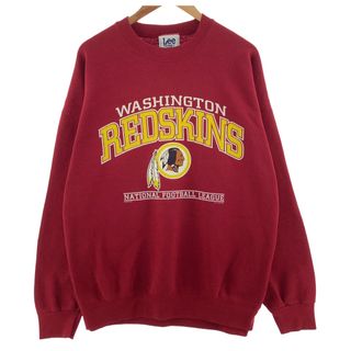 リー(Lee)の古着 90年代 リー Lee SPORT NFL WASHINGTON REDSKINS ワシントンレッドスキンズ プリントスウェットシャツ トレーナー USA製 メンズXXL ヴィンテージ /eaa380406(スウェット)