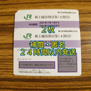【匿名配送】東日本旅客鉄道　株主優待割引券　2枚(洋画)