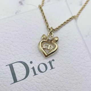 Christian Dior - 極美品 ディオール ネックレス CDロゴ ハート ...