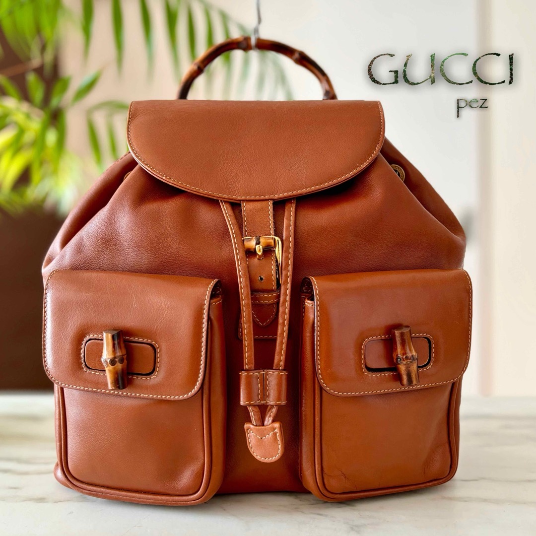 SALE価格で通販中】 極美品 GUCCI グッチ バンブー レザー