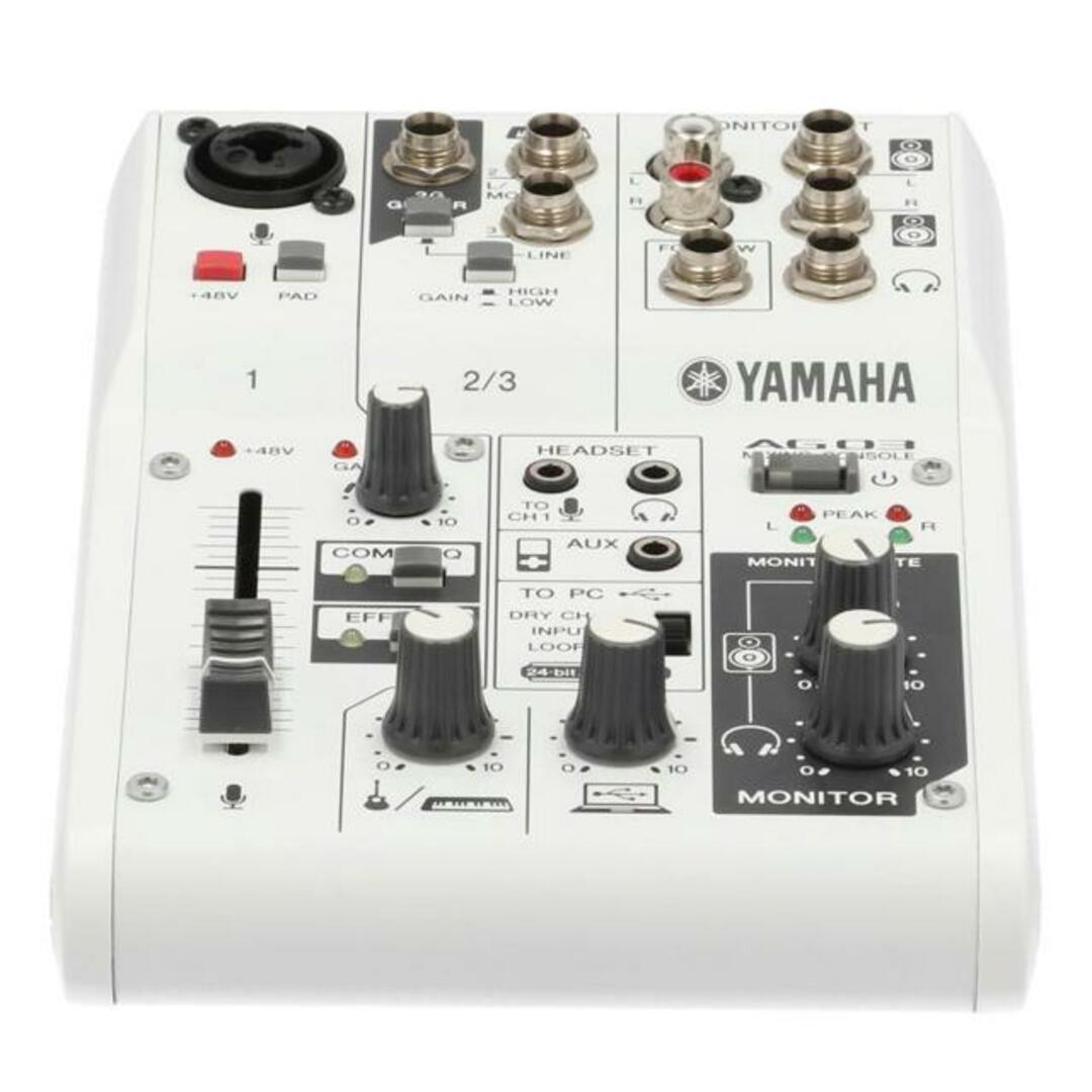 <br>YAMAHA ヤマハ/ウェブキャスティングミキサー/AG03/YCYH01689/オーディオ関連/Bランク/77【中古】 楽器のレコーディング/PA機器(ミキサー)の商品写真