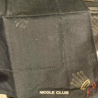 ニコルクラブ(NICOLE CLUB)のNICOLE CLUB ハンカチ 黒色(ハンカチ)