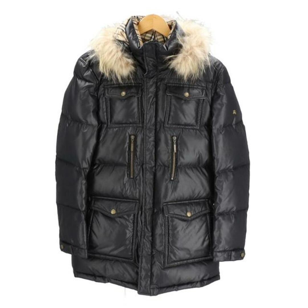 BURBERRY BLACKLABEL バーバリーブラックレーベル/ラクーンファーダウンジャケット BLK/BMP70-534-09/M/メンズアウター/BCランク/78【中古】 メンズのジャケット/アウター(ダッフルコート)の商品写真