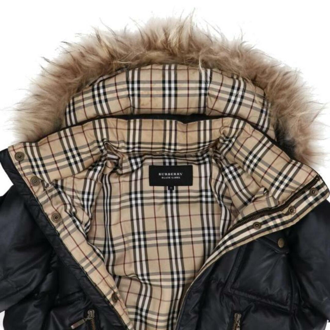 BURBERRY BLACKLABEL バーバリーブラックレーベル/ラクーンファーダウンジャケット BLK/BMP70-534-09/M/メンズアウター/BCランク/78【中古】 メンズのジャケット/アウター(ダッフルコート)の商品写真