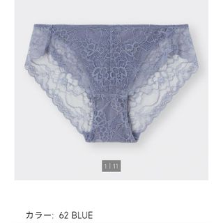 ジーユー(GU)のしー画伯様専用　総レースショーツ(レギュラー)  BLUE(ショーツ)