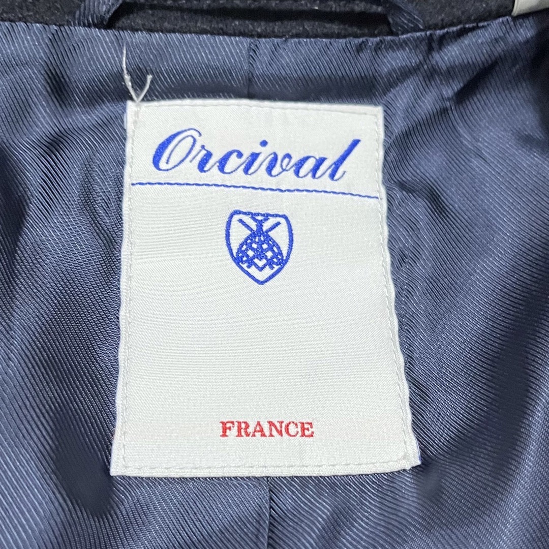 ORCIVAL(オーシバル)の美品　オーシバル　ORCIVAL ピーコート　ネイビー　紺16(M相当) レディースのジャケット/アウター(ピーコート)の商品写真