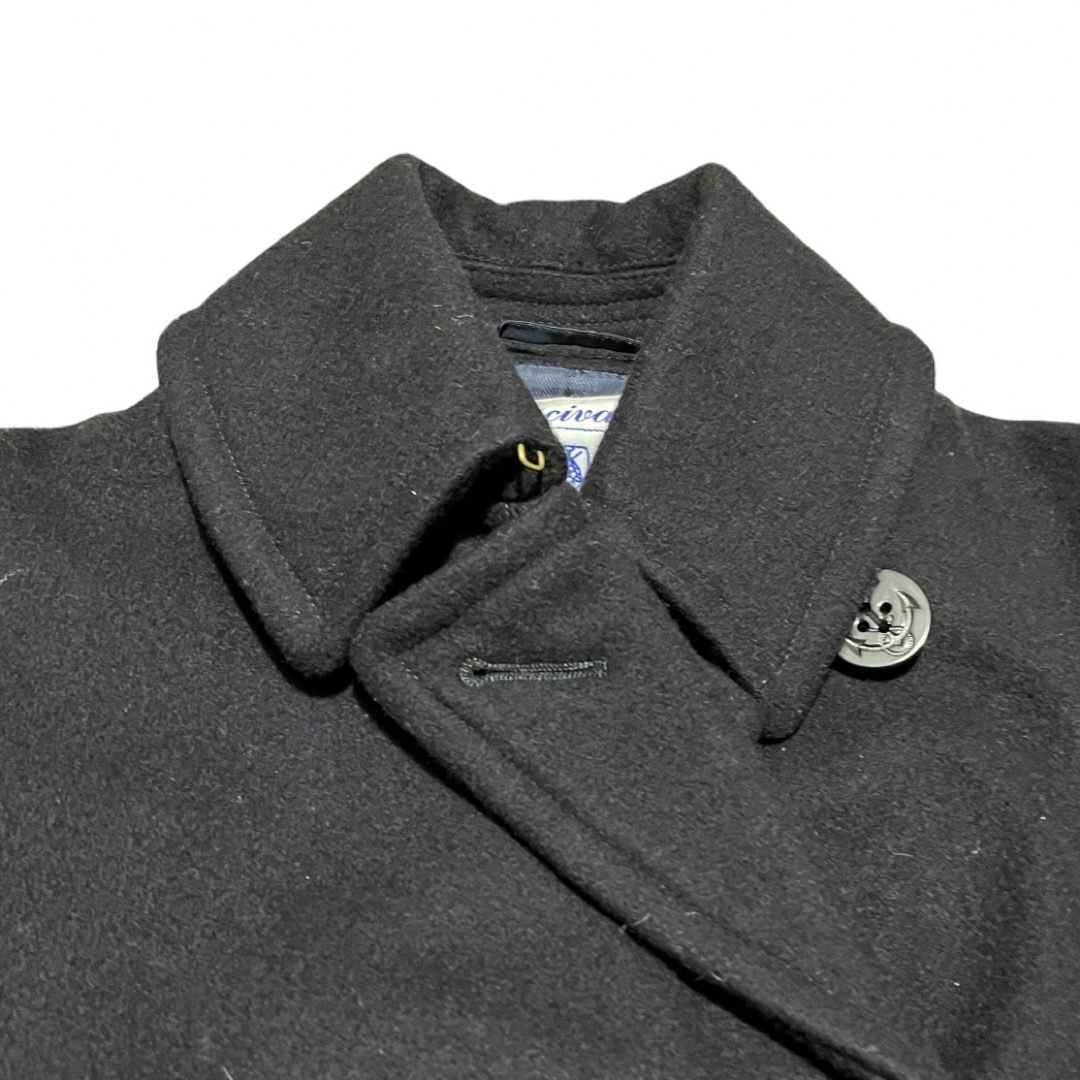 ORCIVAL(オーシバル)の美品　オーシバル　ORCIVAL ピーコート　ネイビー　紺16(M相当) レディースのジャケット/アウター(ピーコート)の商品写真
