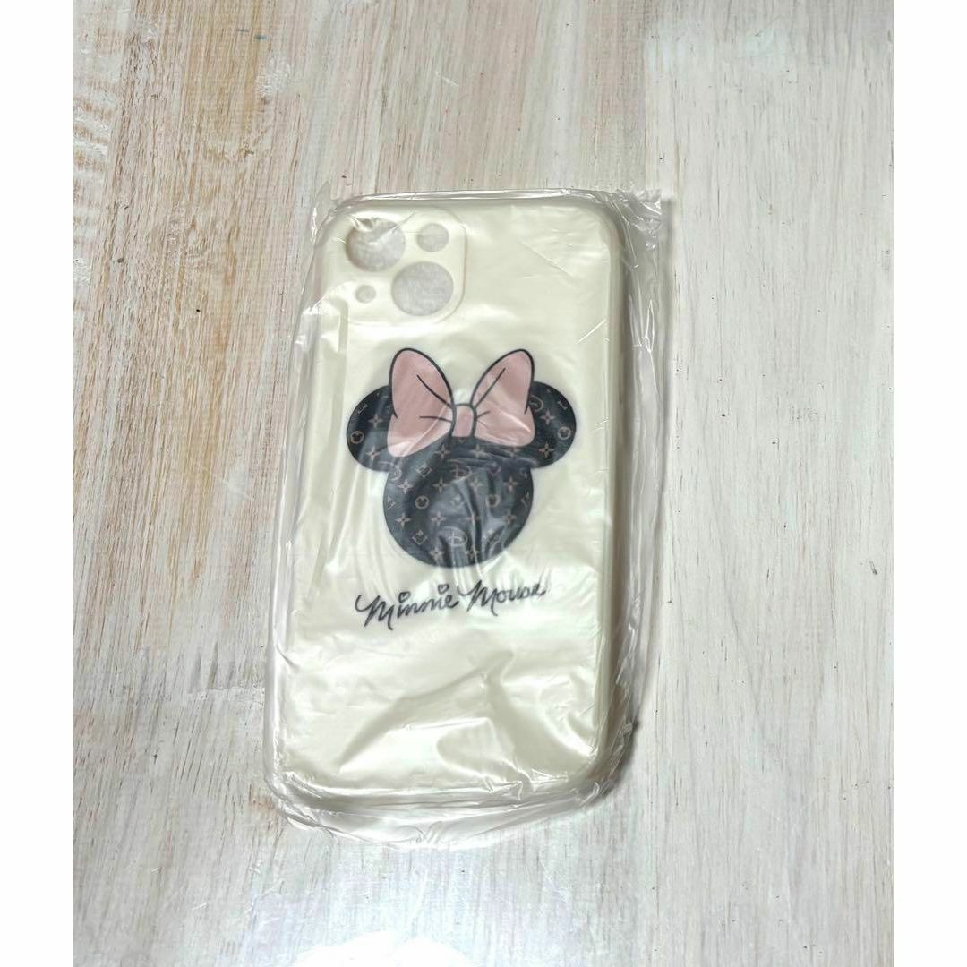 Disney(ディズニー)の【iphone13ケース】ミニー モノグラム ホワイト 白  ディズニー 新品 スマホ/家電/カメラのスマホアクセサリー(iPhoneケース)の商品写真