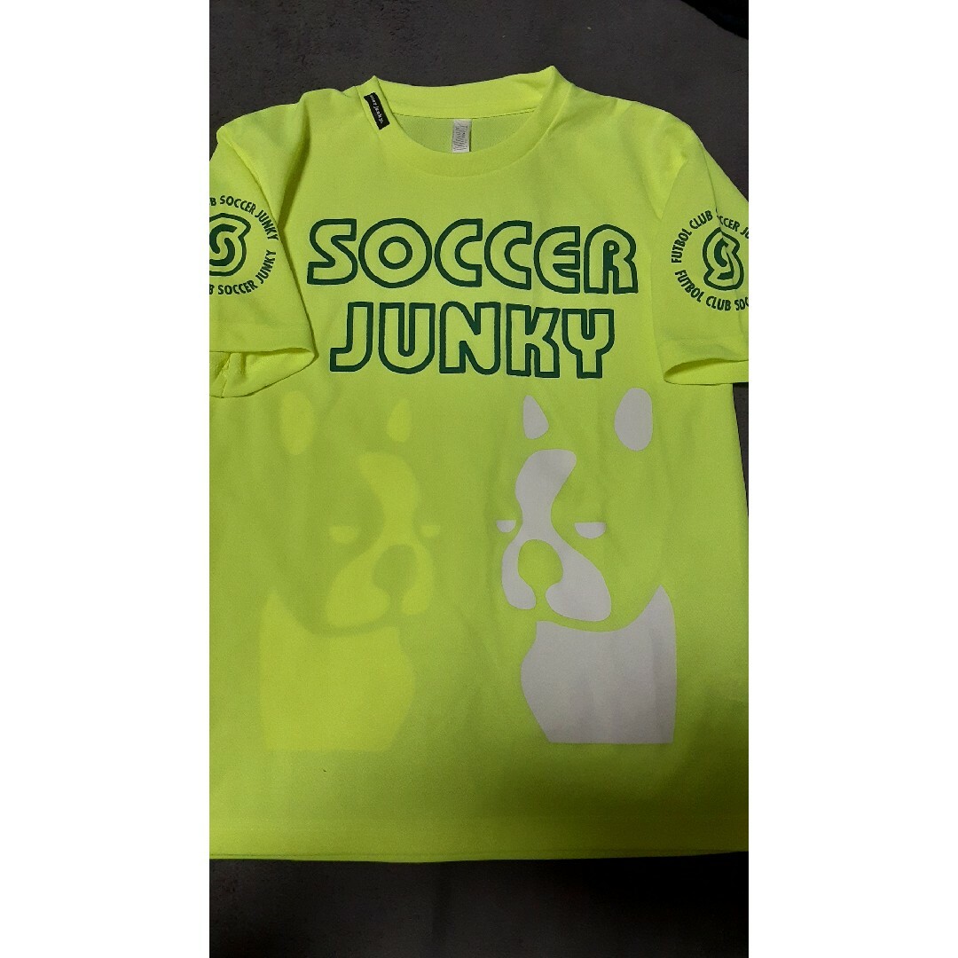 soccer junky(サッカージャンキー)のSOCSOCCERJUNKYサッカージャンキー蛍光イエロープラシャツ スポーツ/アウトドアのサッカー/フットサル(ウェア)の商品写真