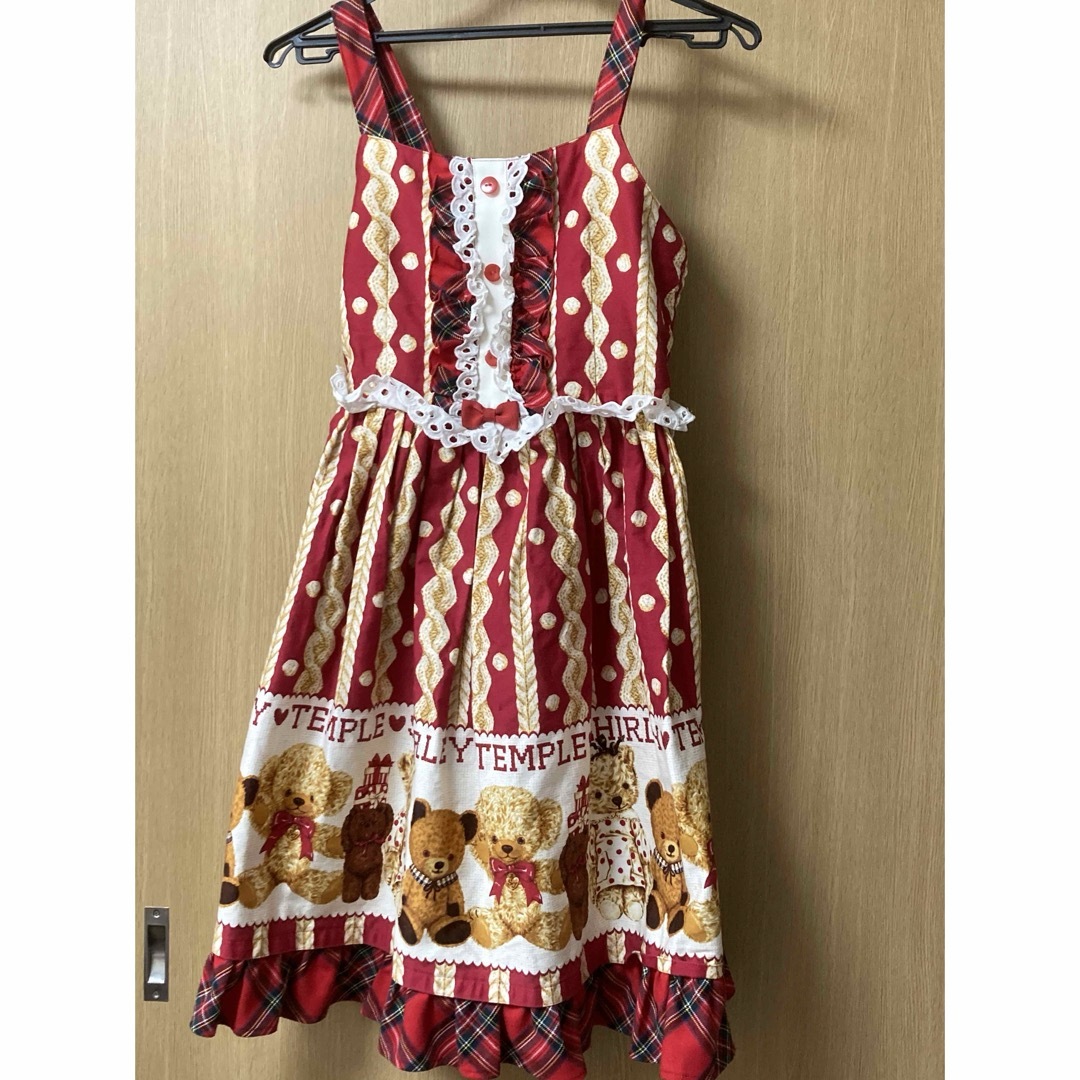 キッズ服女の子用(90cm~)シャーリーテンプル　クマ　jsk160