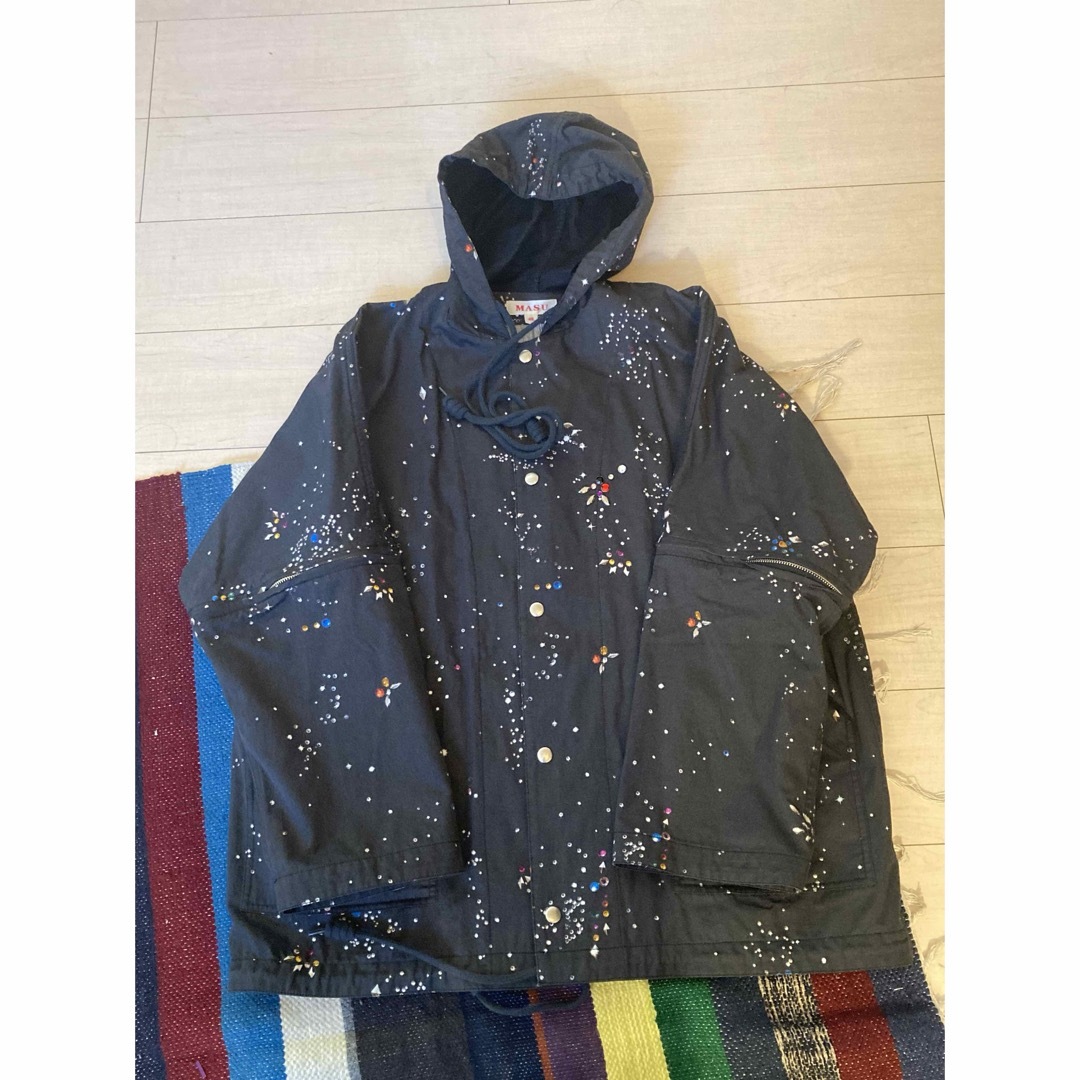 UNUSED(アンユーズド)のMASU "SEPARATE GALAXY PARKA" - BLACK M メンズのトップス(パーカー)の商品写真