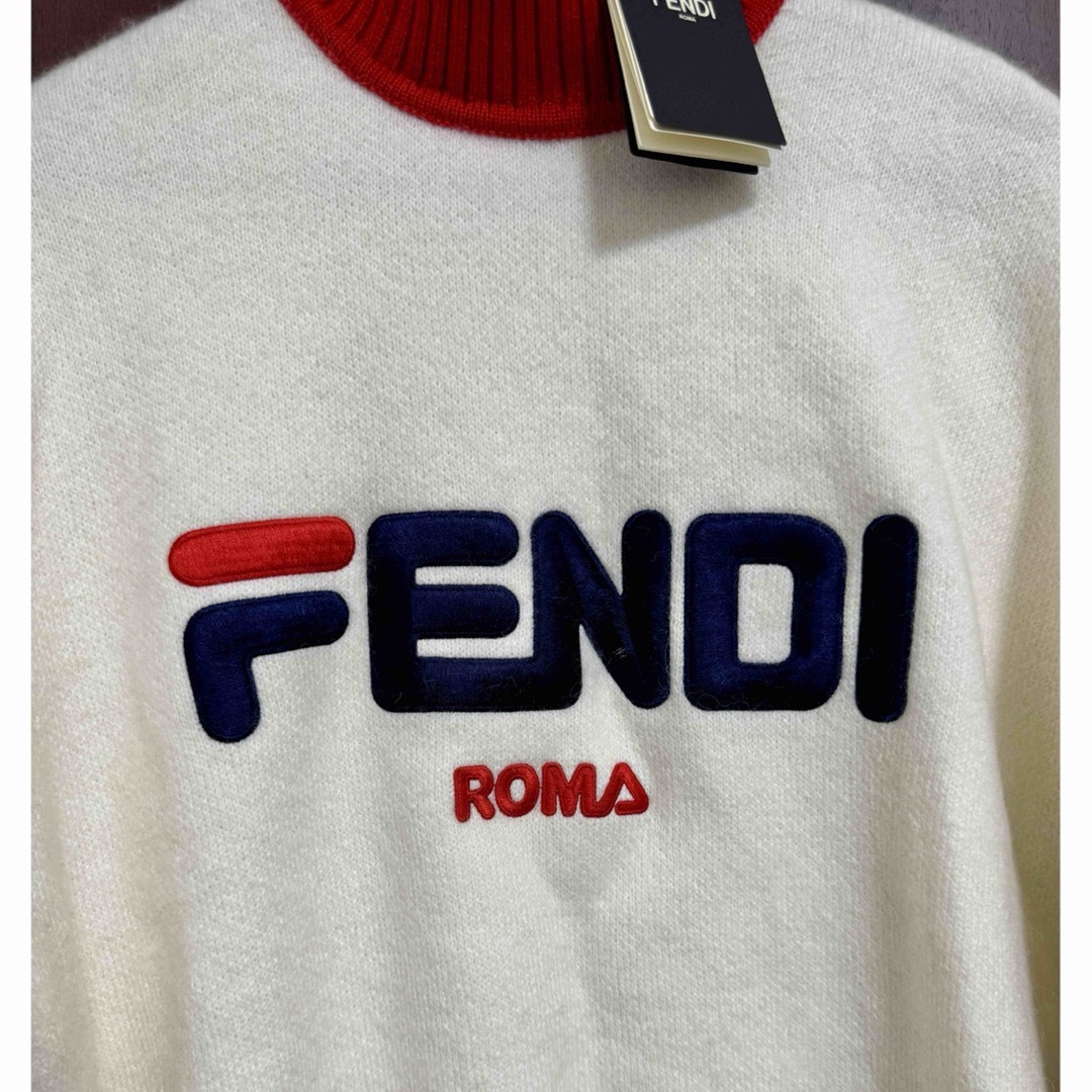 FENDI(フェンディ)の新品　FENDI  ハイネック ロゴ オーバーサイズ レディースのトップス(ニット/セーター)の商品写真