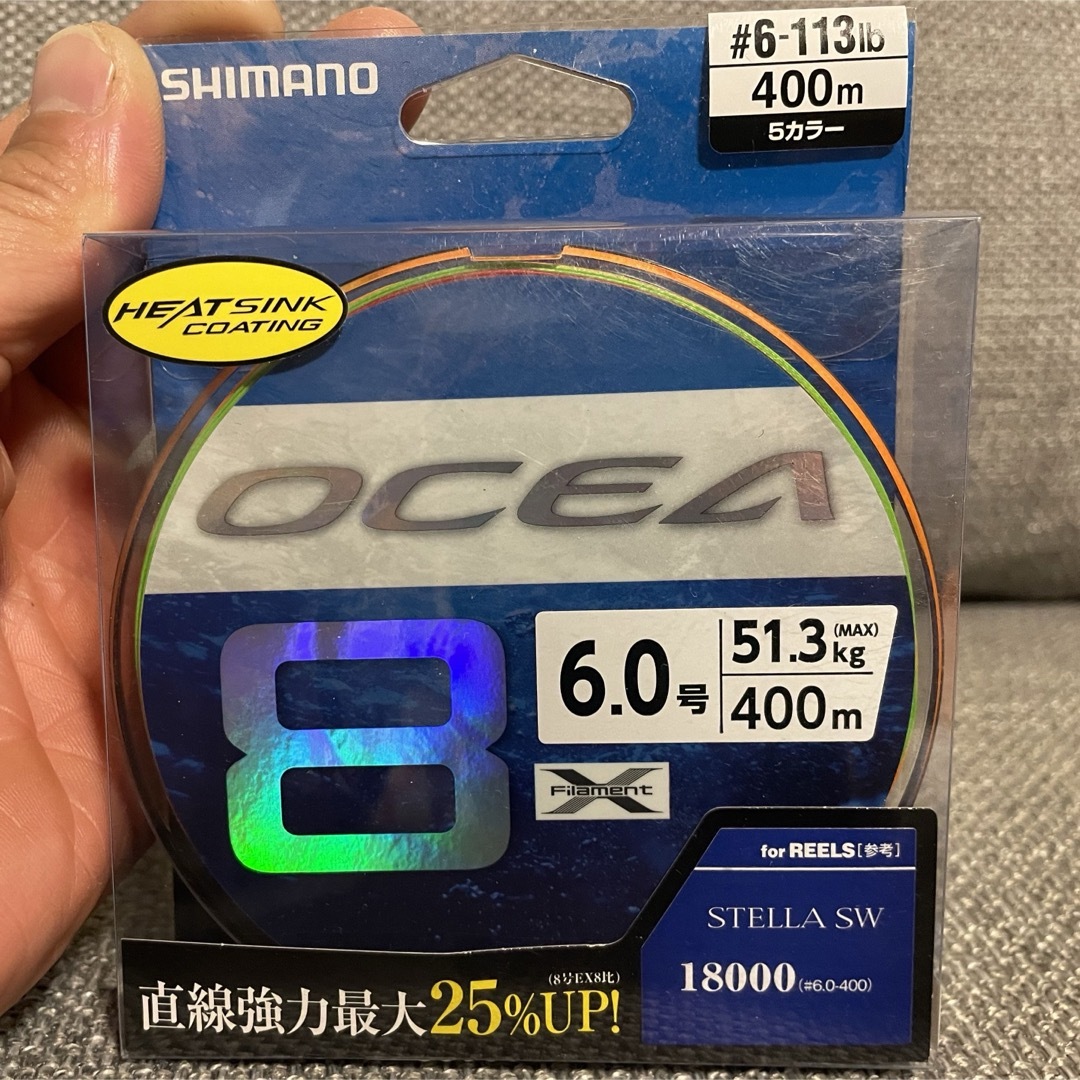 SHIMANO - 【未使用/23年11月購入】PE6号400mシマノ オシア8の通販 by ...