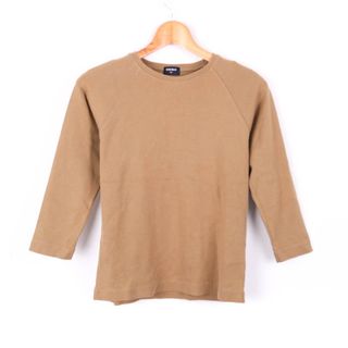 ユニクロ(UNIQLO)のユニクロ 長袖Tシャツ ラグランスリーブ レディース Mサイズ ブラウン UNIQLO(Tシャツ(長袖/七分))