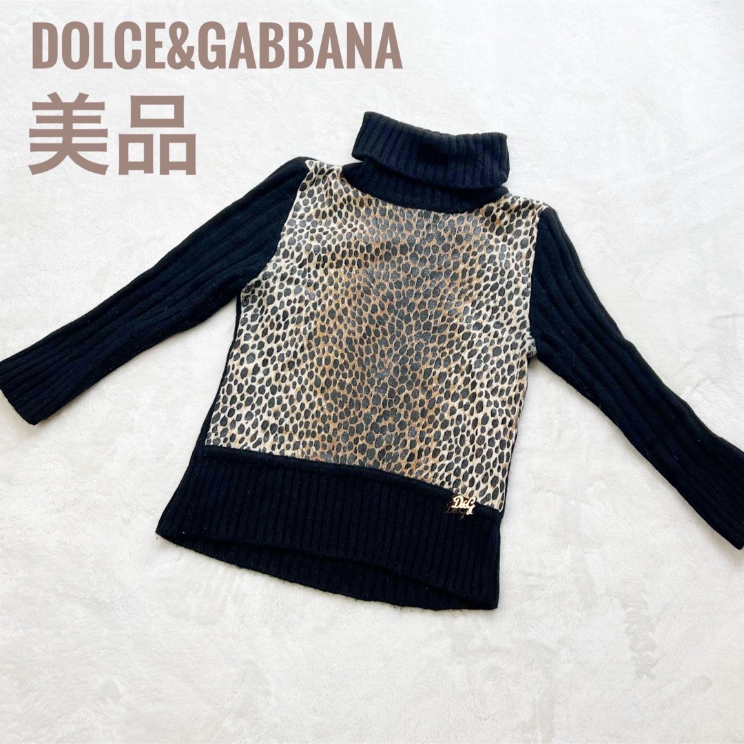 DOLCE&GABBANA(ドルチェアンドガッバーナ)の【早い者勝ち】ドルガバ DOLCE&GABBANA レオパード カシミヤ ニット レディースのトップス(ニット/セーター)の商品写真