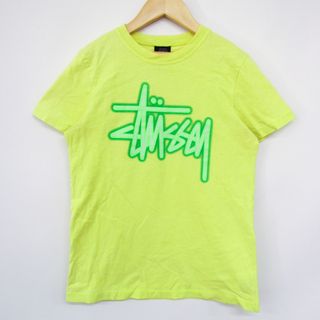 ステューシー(STUSSY)のステューシー 半袖Tシャツ ロゴT USA製 ベビー 男の子用 Sサイズ イエロー STUSSY(Ｔシャツ)